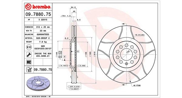 MAGNETI MARELLI Тормозной диск 360406013105